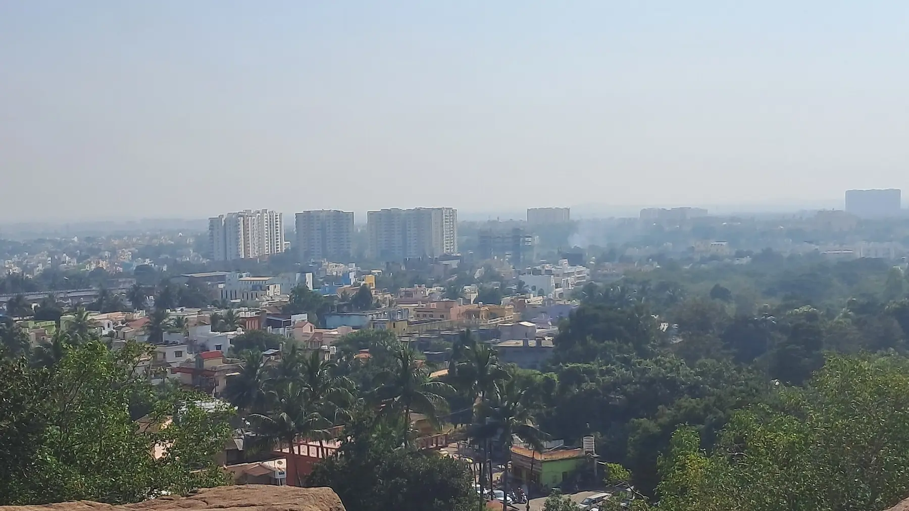 Bhubaneswar city seen from Udayagiri hill